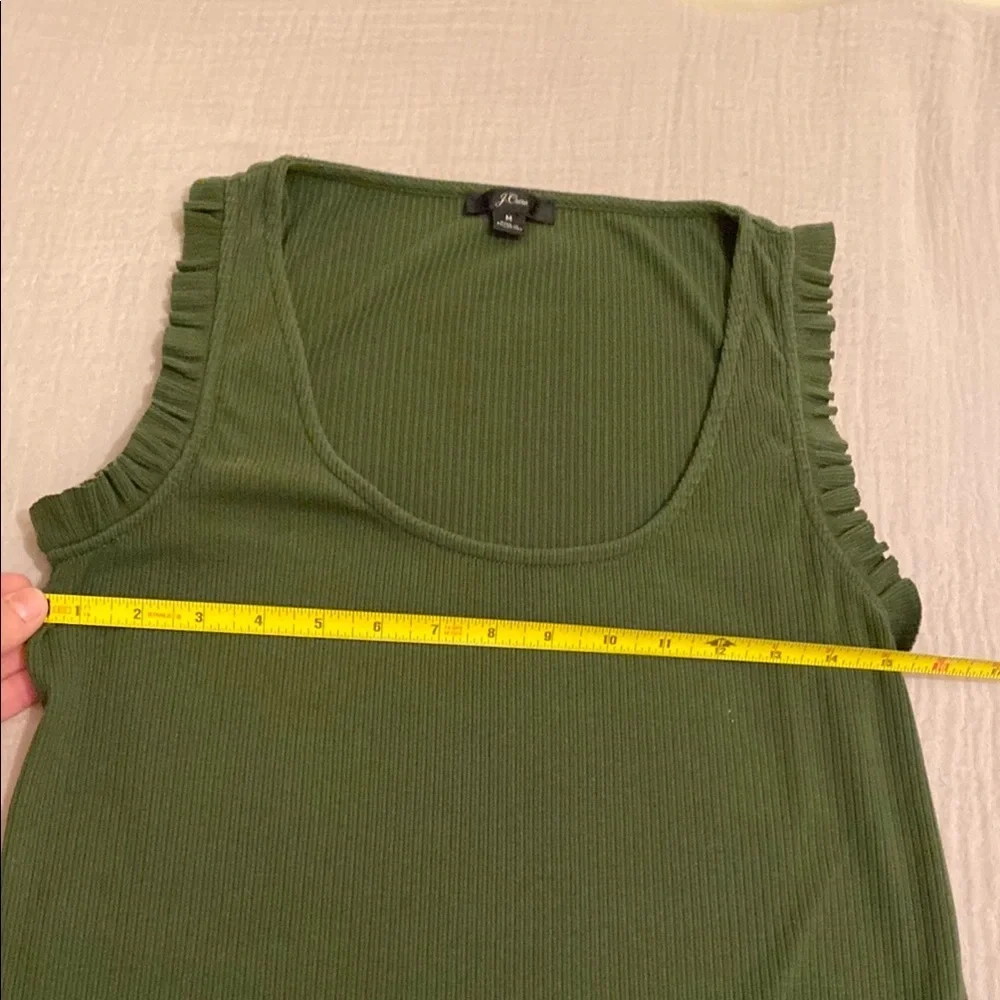 J. Crew Elegant Green Sleeveless Top. Size M. Style L9582